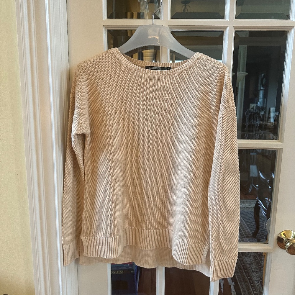 New with tags. Lauren cotton sweater Size S
